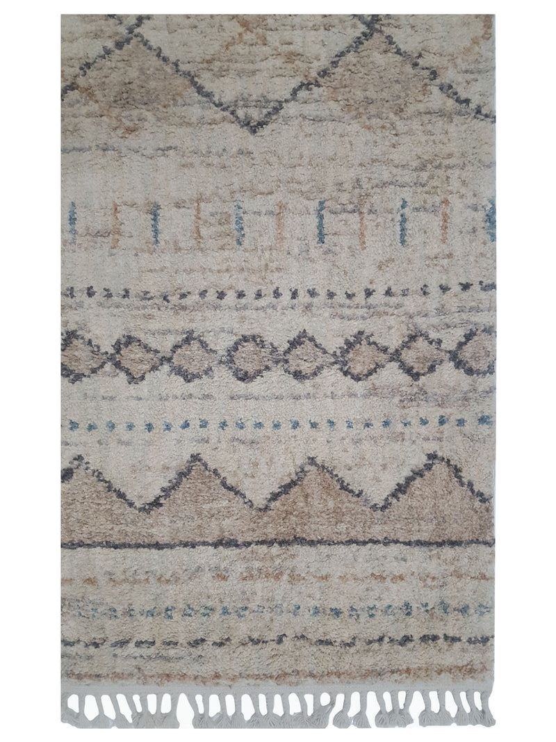 Pacific Aero 69813 Beige Khaki Modern Power Loom Rug
