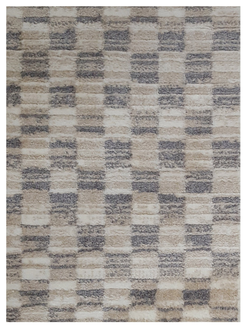 Pacific Aero 69815 Ivory Grey Modern Power Loom Rug