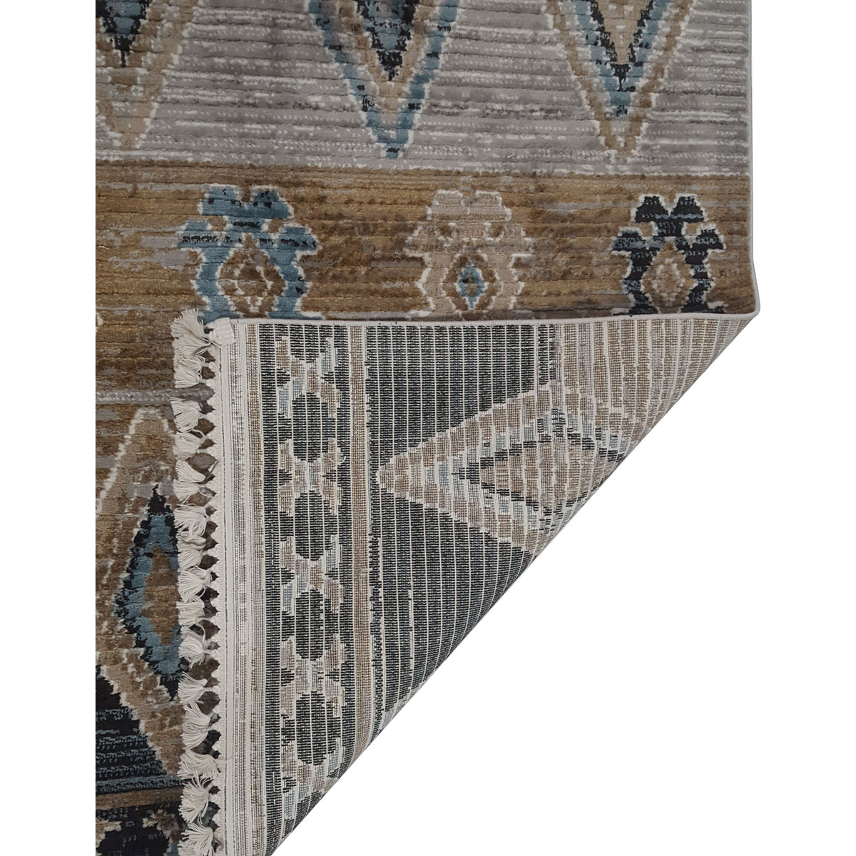 Pacific Aero 69816 Khaki Grey Modern Power Loom Rug