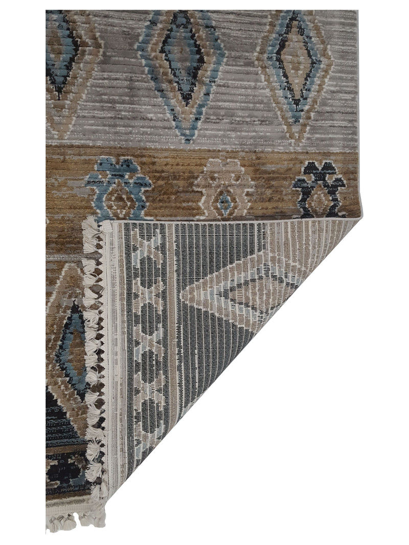Pacific Aero 69816 Khaki Grey Modern Power Loom Rug