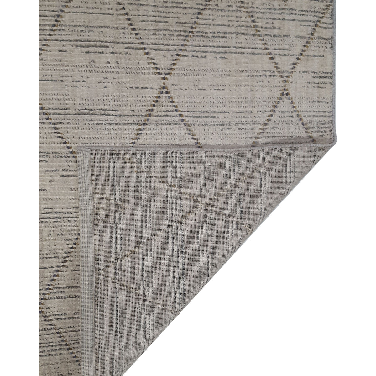 Pacific Aero 69817 Ivory Grey Modern Power Loom Rug