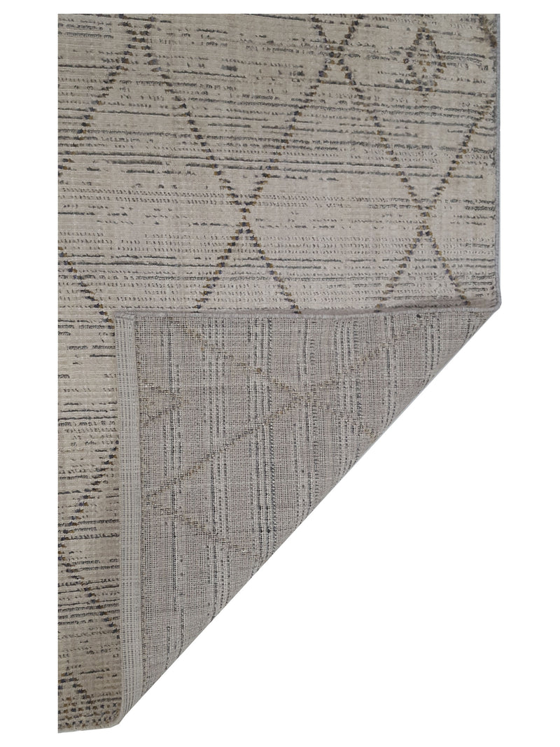 Pacific Aero 69817 Ivory Grey Modern Power Loom Rug