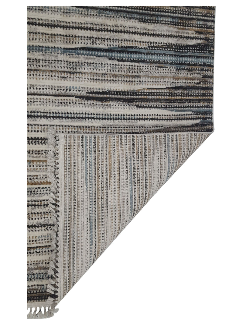 Pacific Aero 69818 Ivory Multi Modern Power Loom Rug
