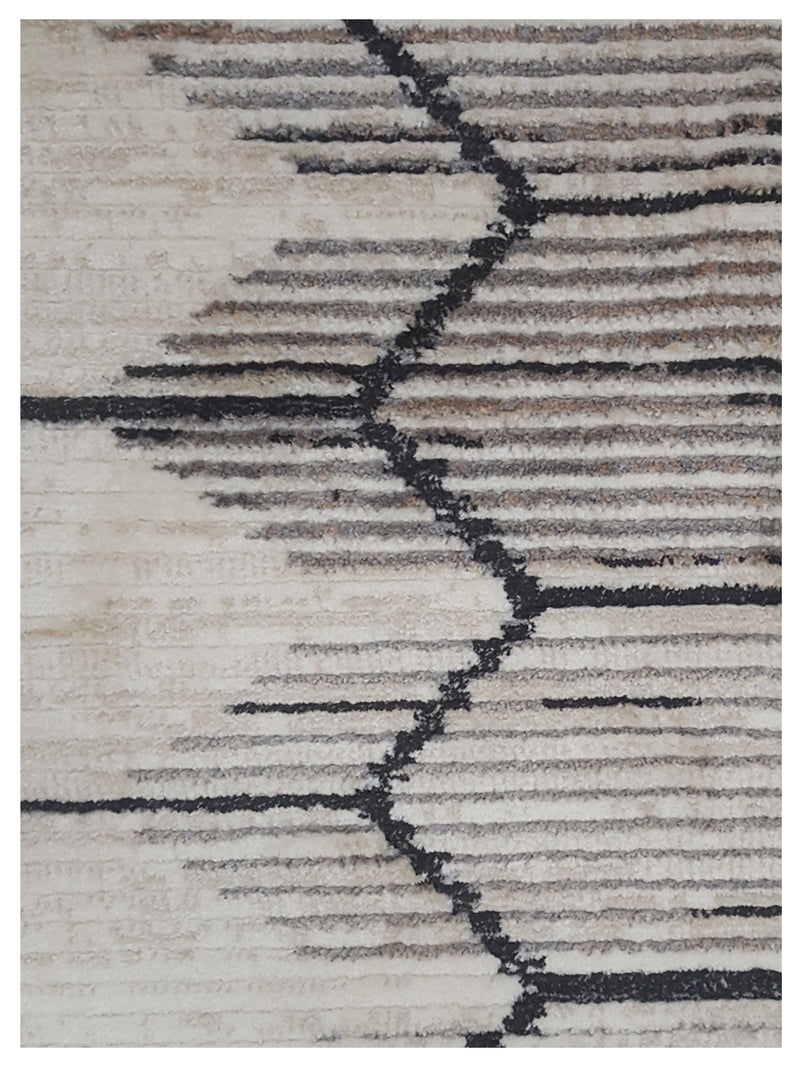 Pacific Aero 69820 Ivory Grey Modern Power Loom Rug