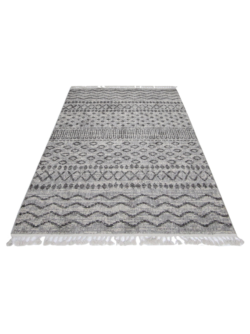 Pacific Aero 69822 Grey Ivory Modern Power Loom Rug