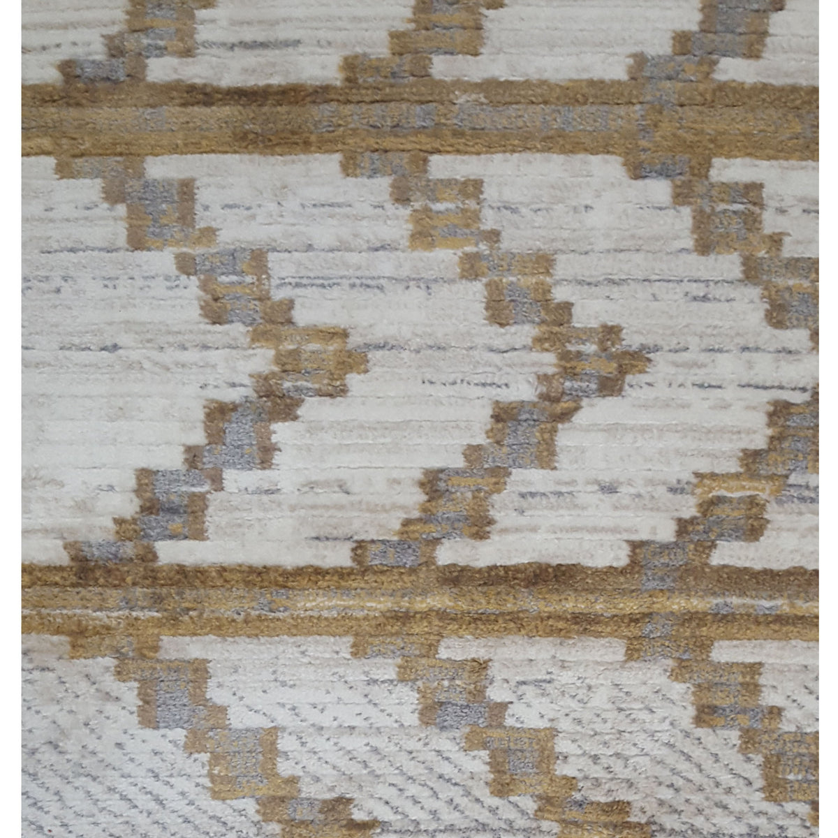 Pacific Aero 69823 Ivory Gold Modern Power Loom Rug