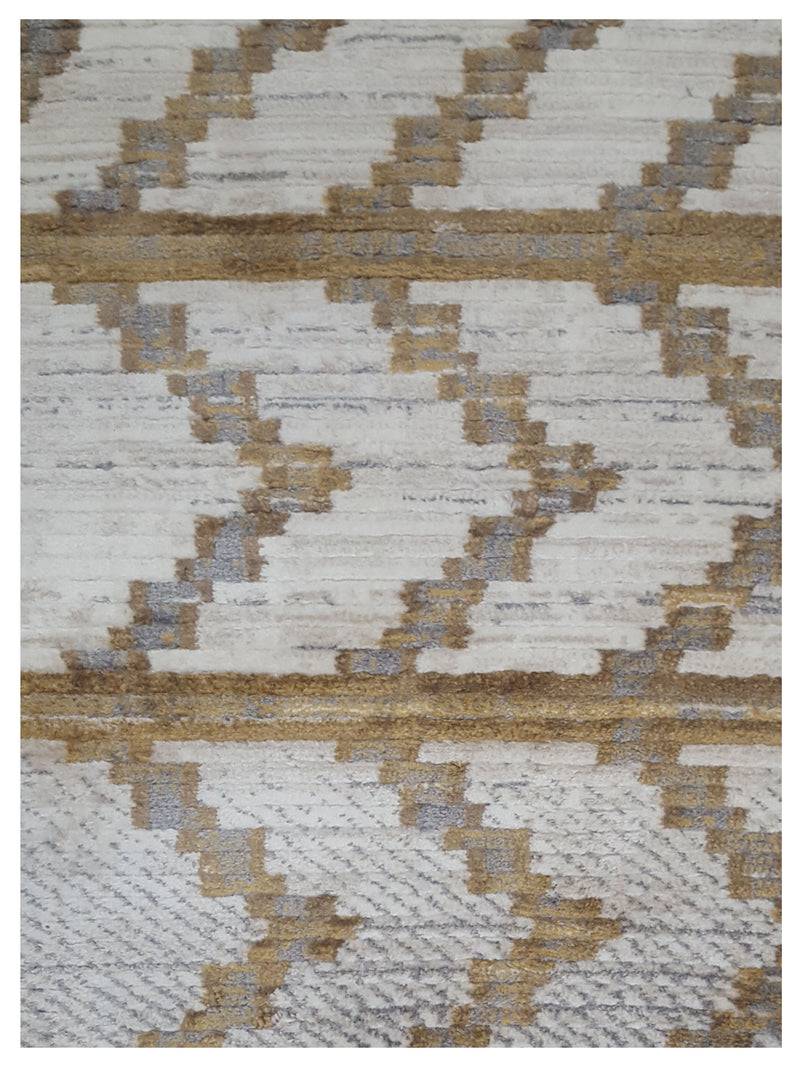 Pacific Aero 69823 Ivory Gold Modern Power Loom Rug