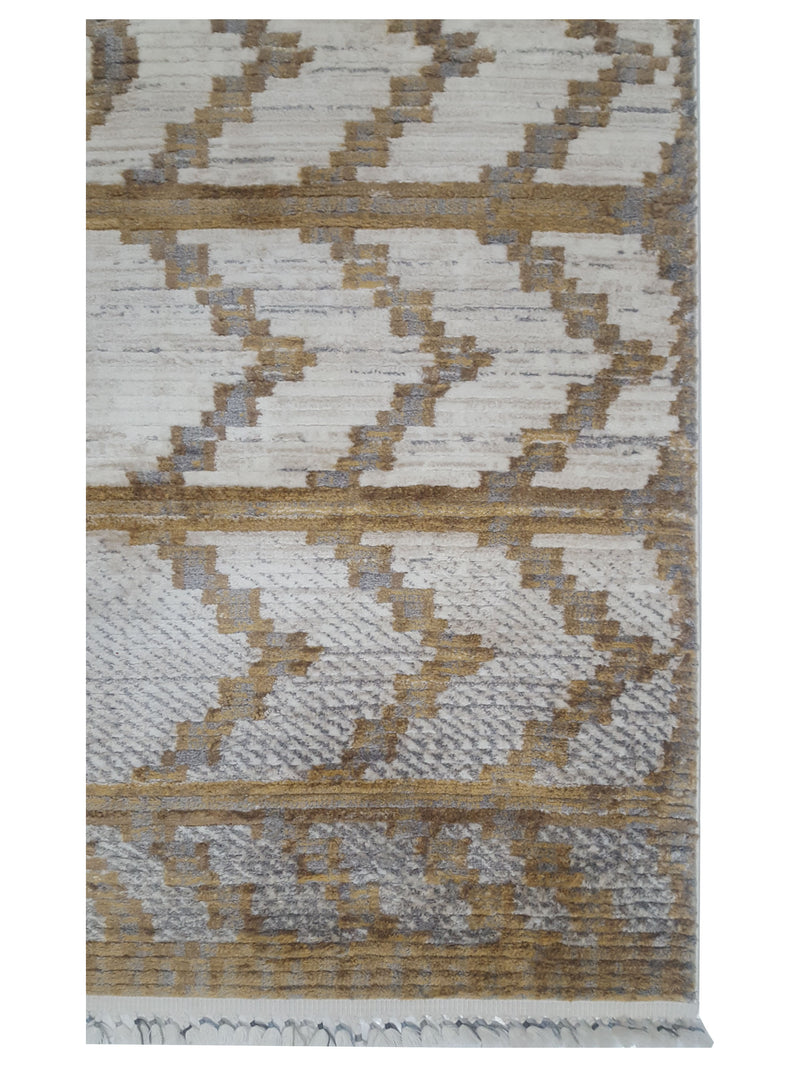Pacific Aero 69823 Ivory Gold Modern Power Loom Rug