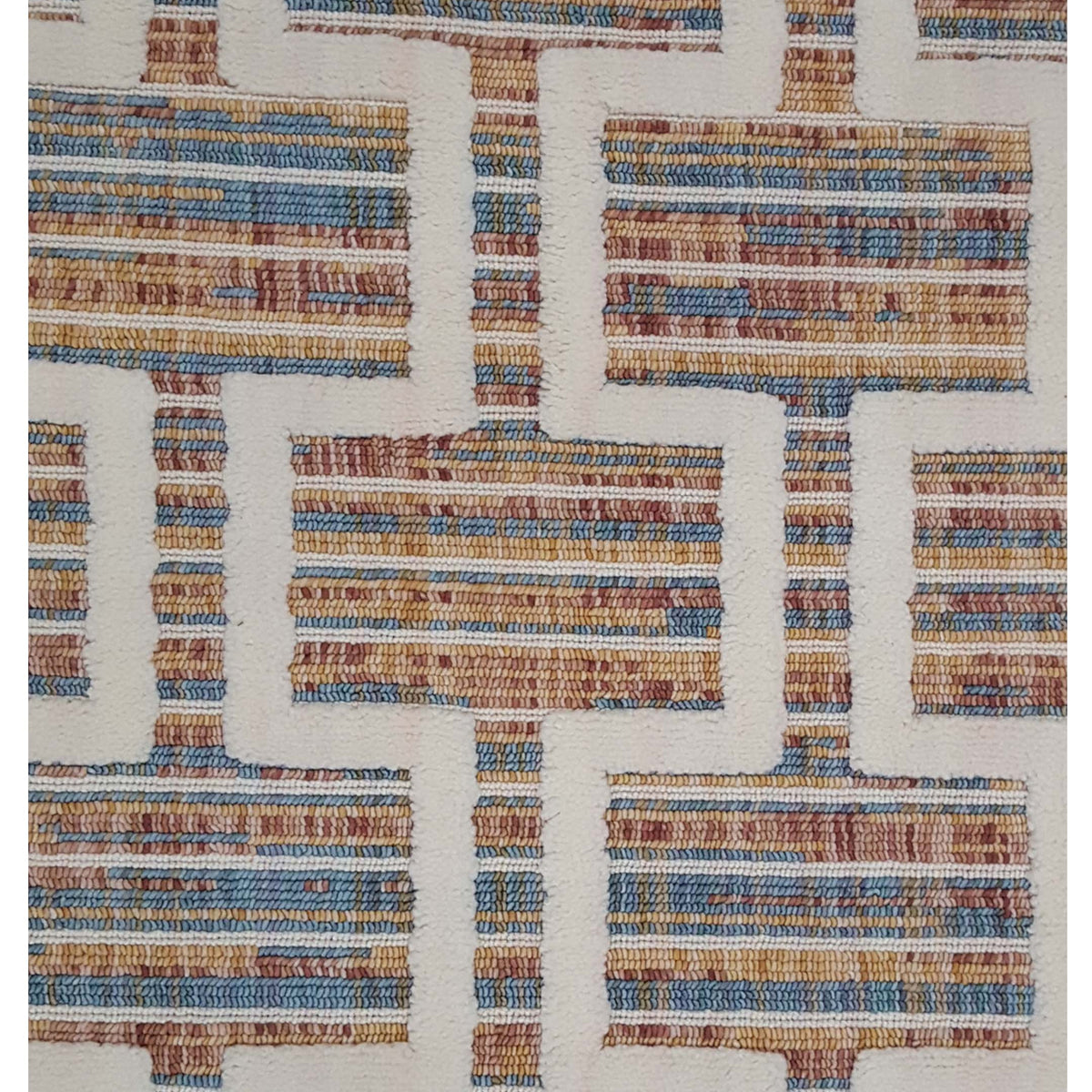 Pacific Aero 69825 Beige Multi Modern Power Loom Rug