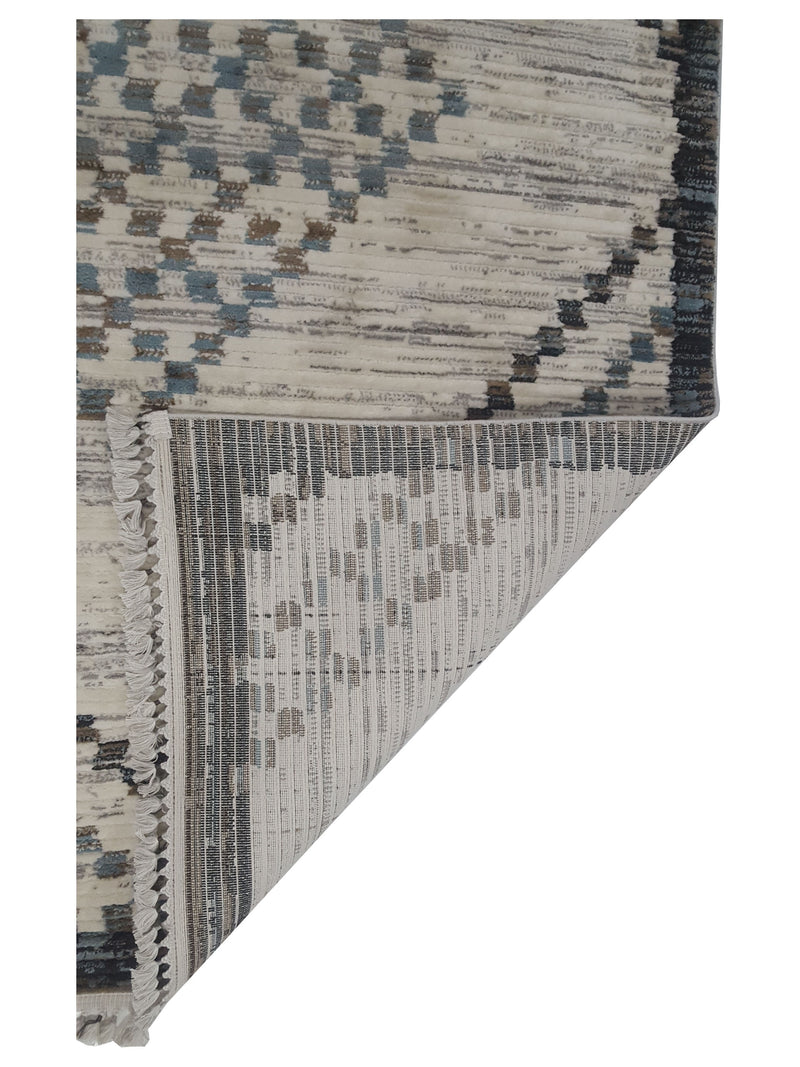 Pacific Aero 69826 Ivory Grey Modern Power Loom Rug