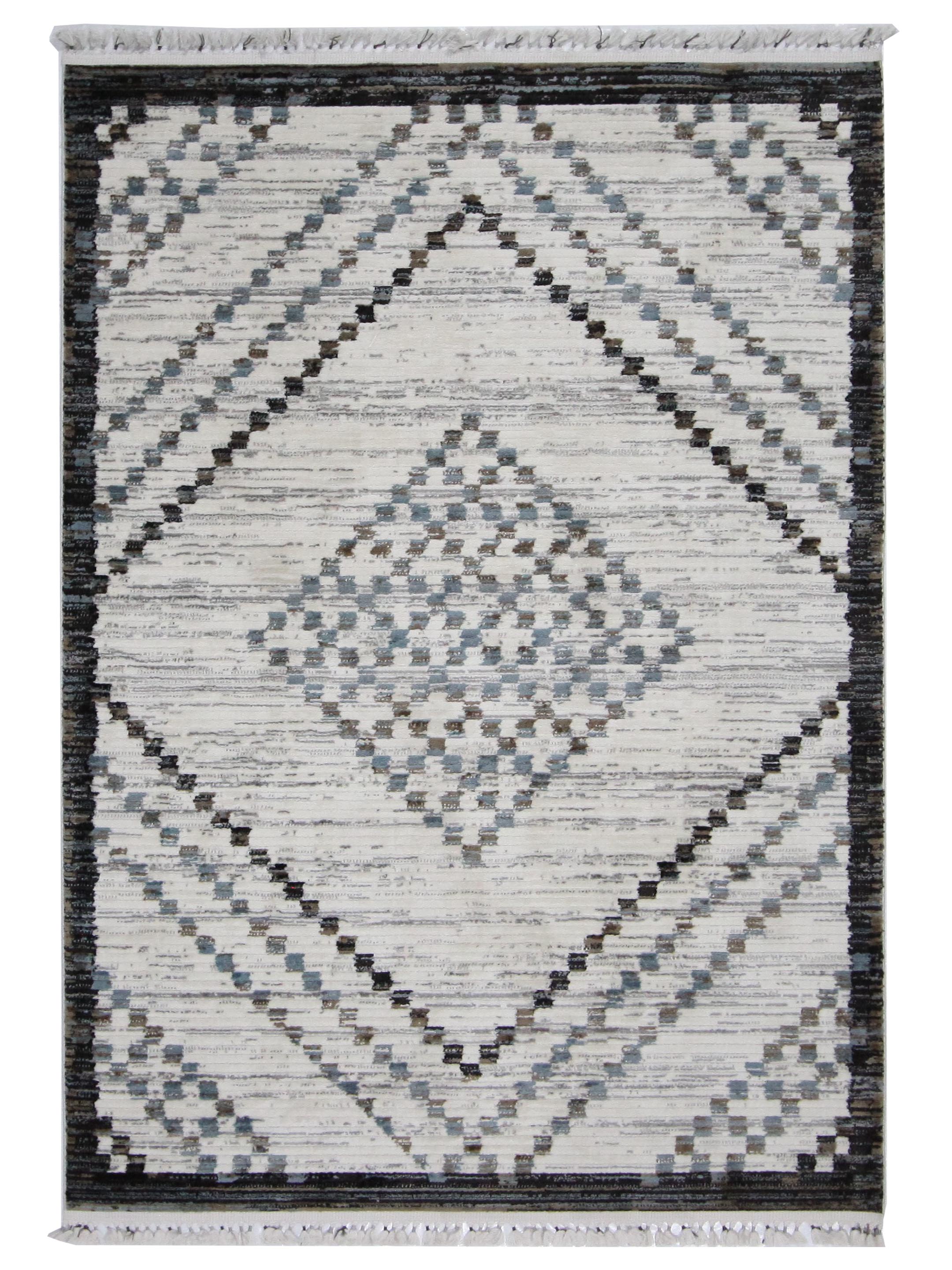 Pacific Aero 69826 Ivory Grey Modern Power Loom Rug – Pacific Rugs