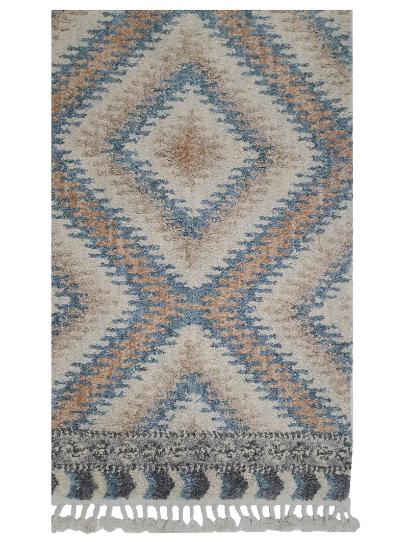 Pacific Aero 69827 Beige Multi Modern Power Loom Rug