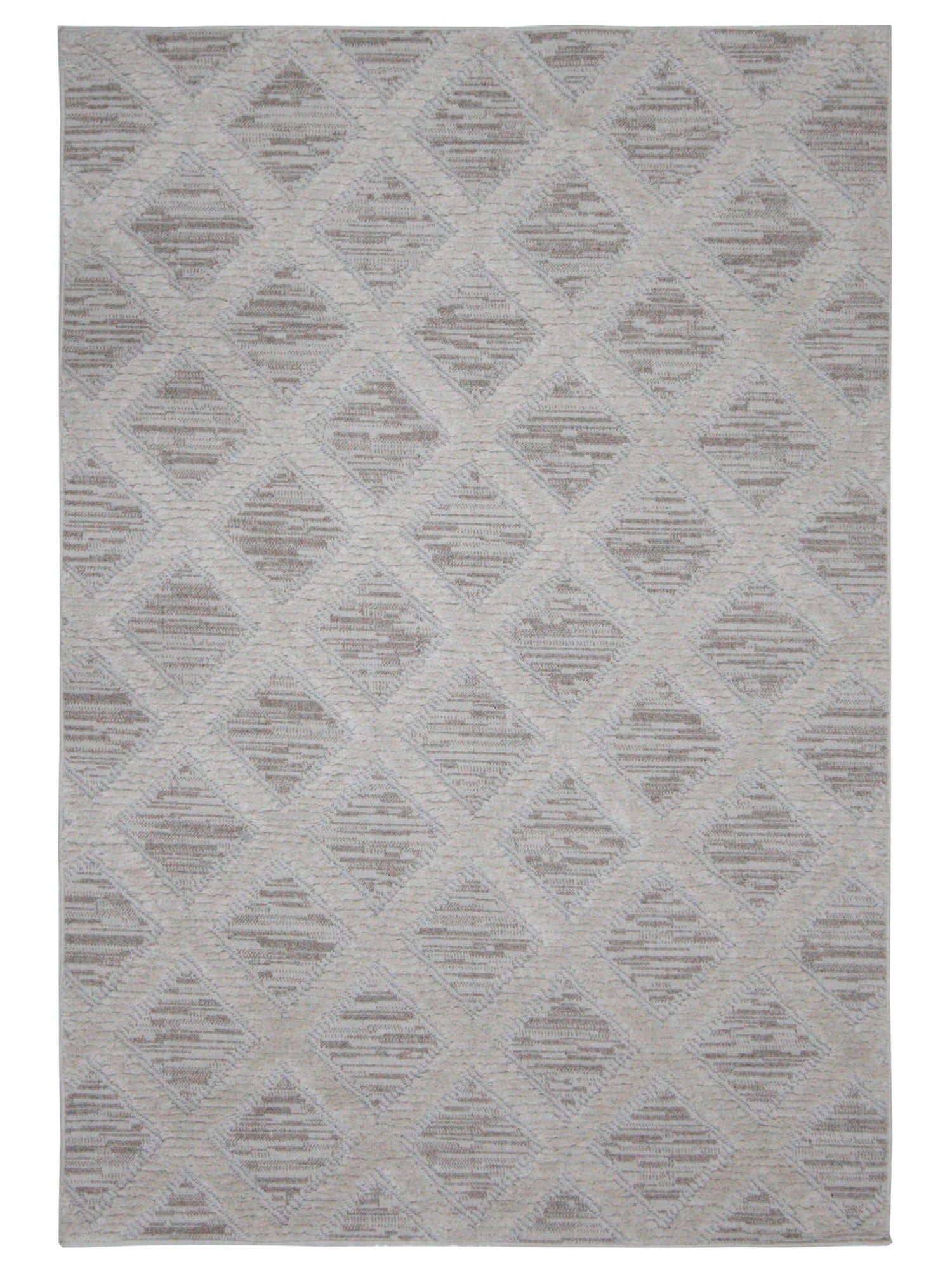 Pacific Aero 70445 Ivory Grey Modern Power Loom Rug