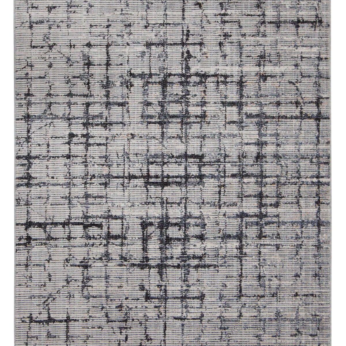 Pacific Aero 70448 Ivory Grey Modern Power Loom Rug