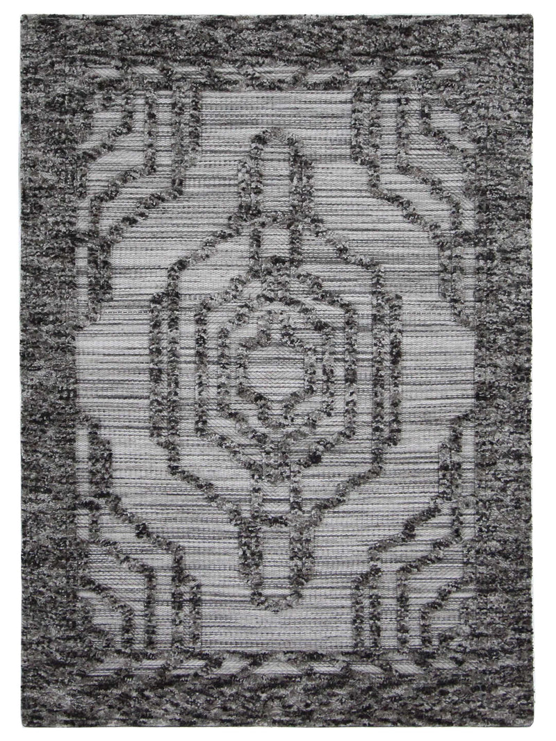 Pacific Aero 70449 Ivory Grey Modern Power Loom Rug