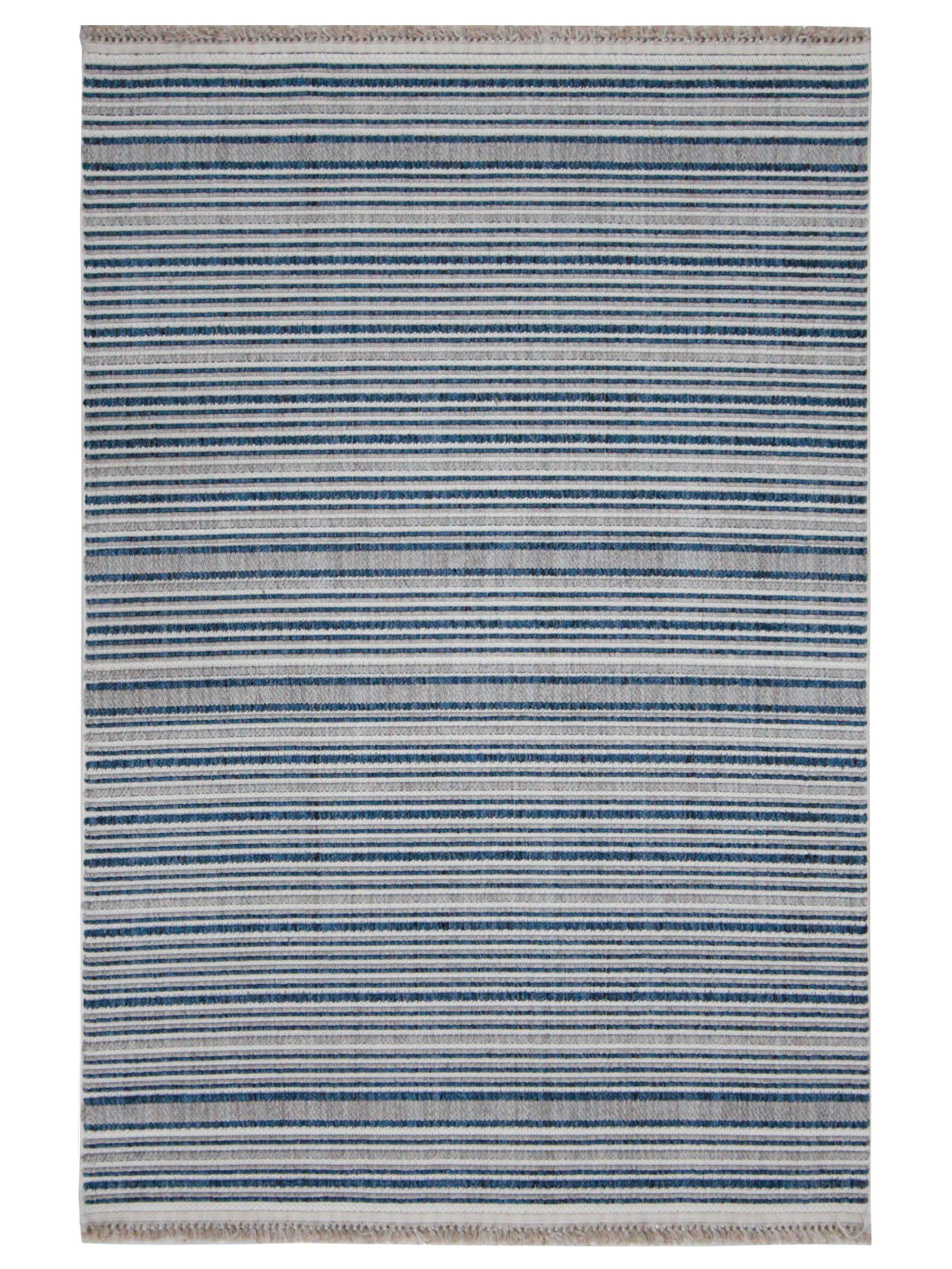 Pacific Aero 70450 Blue Ivory Modern Power Loom Rug – Pacific Rugs