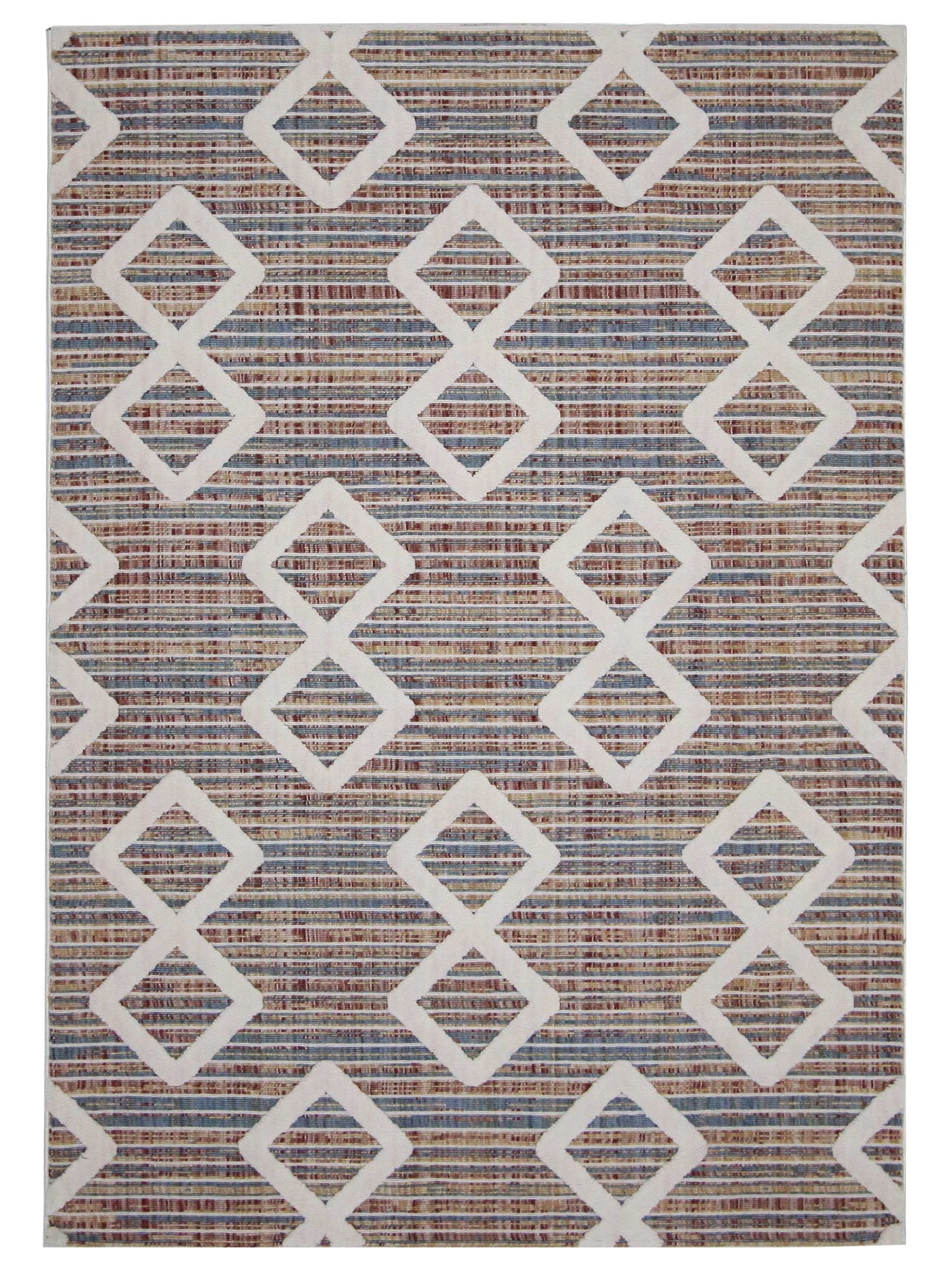 Pacific Aero 70453 Ivory Grey Modern Power Loom Rug