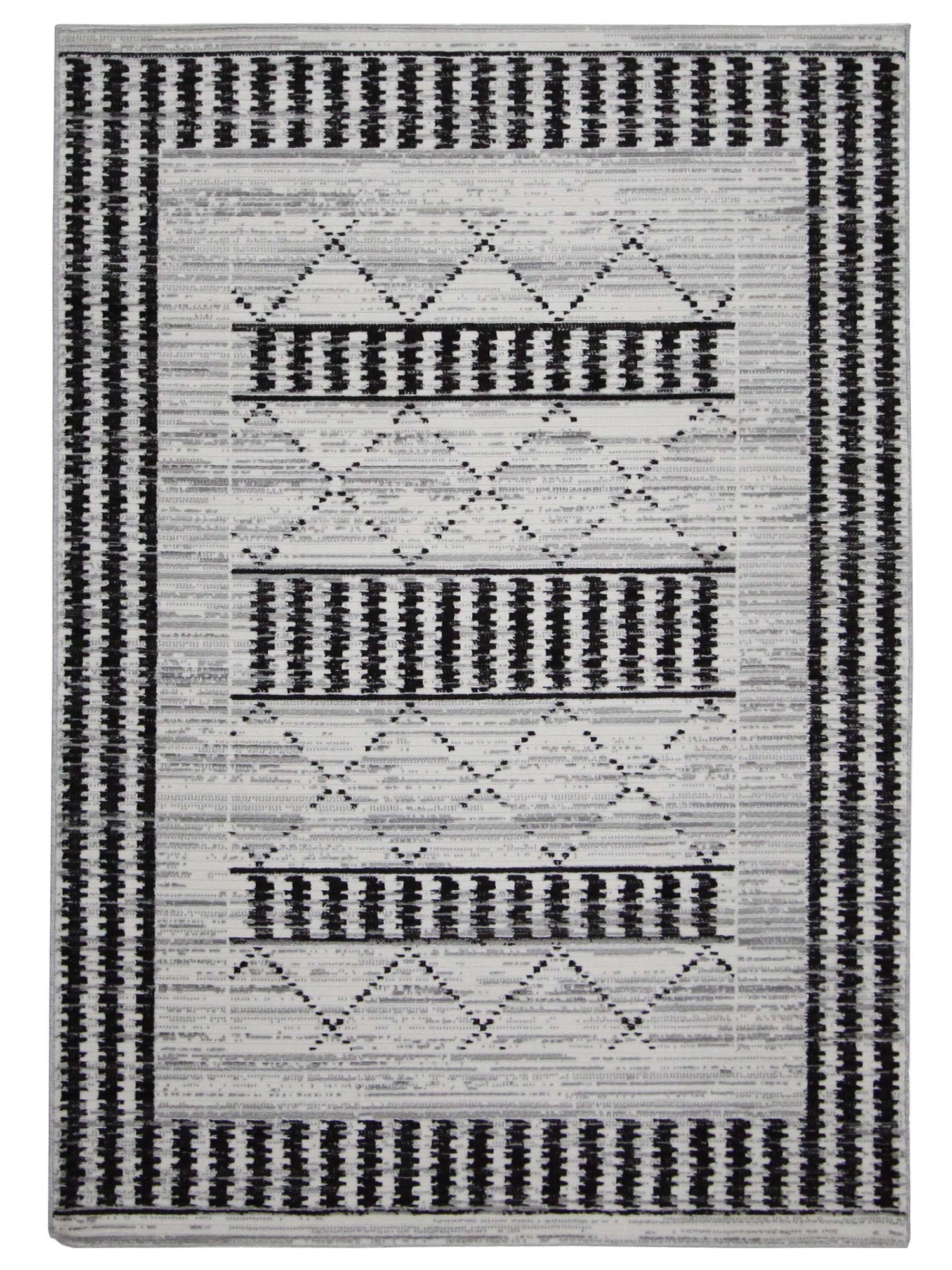 Pacific Aero 70454 Ivory Grey Modern Power Loom Rug