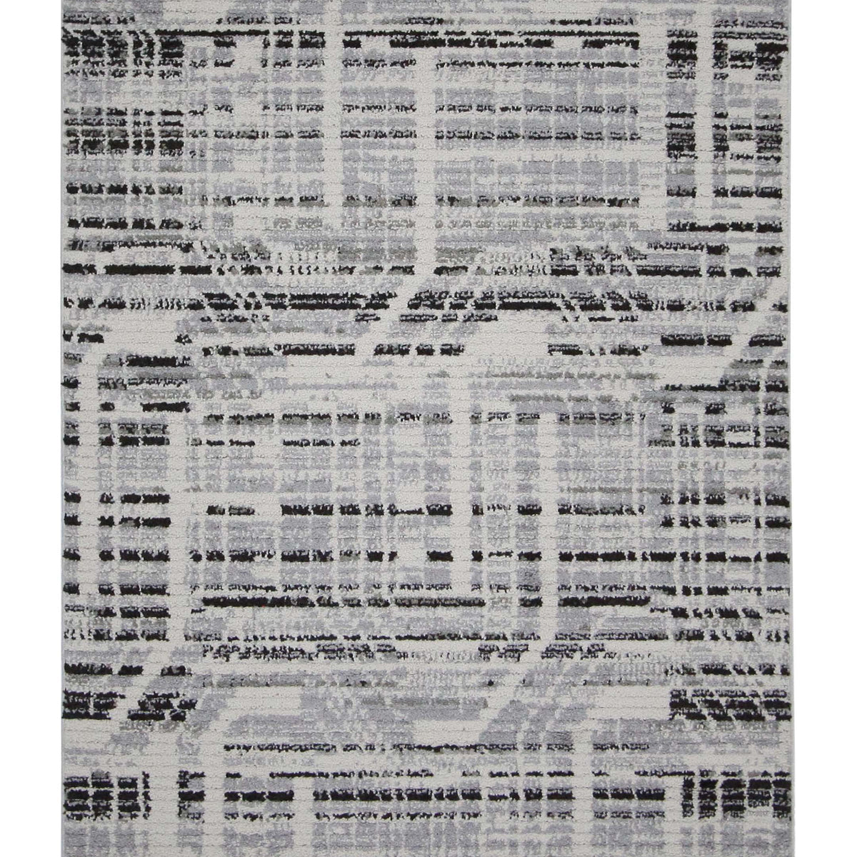 Pacific Aero 70455 Ivory Grey Modern Power Loom Rug