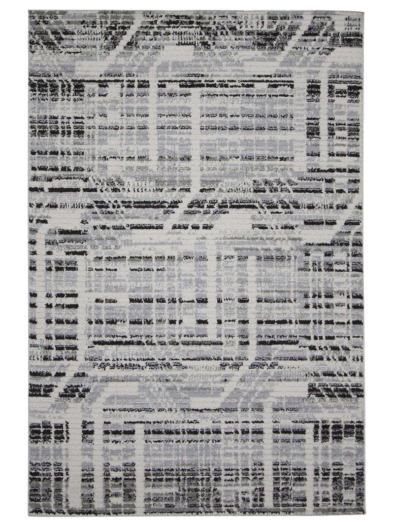 Pacific Aero 70455 Ivory Grey Modern Power Loom Rug