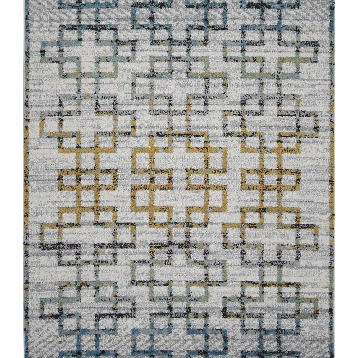 Pacific Aero 70459 Grey Ivory Modern Power Loom Rug