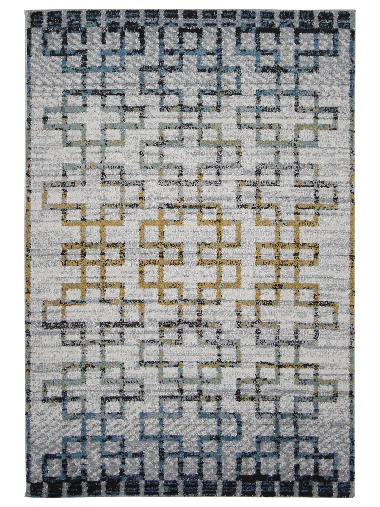 Pacific Aero 70459 Grey Ivory Modern Power Loom Rug