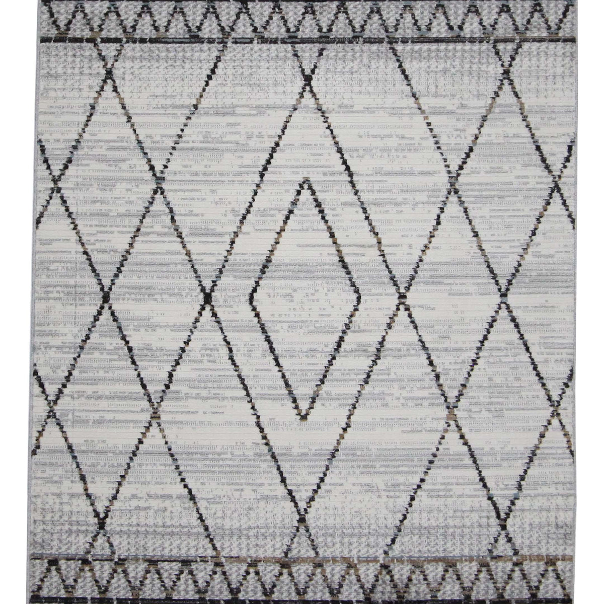 Pacific Aero 70460 Ivory Grey Modern Power Loom Rug