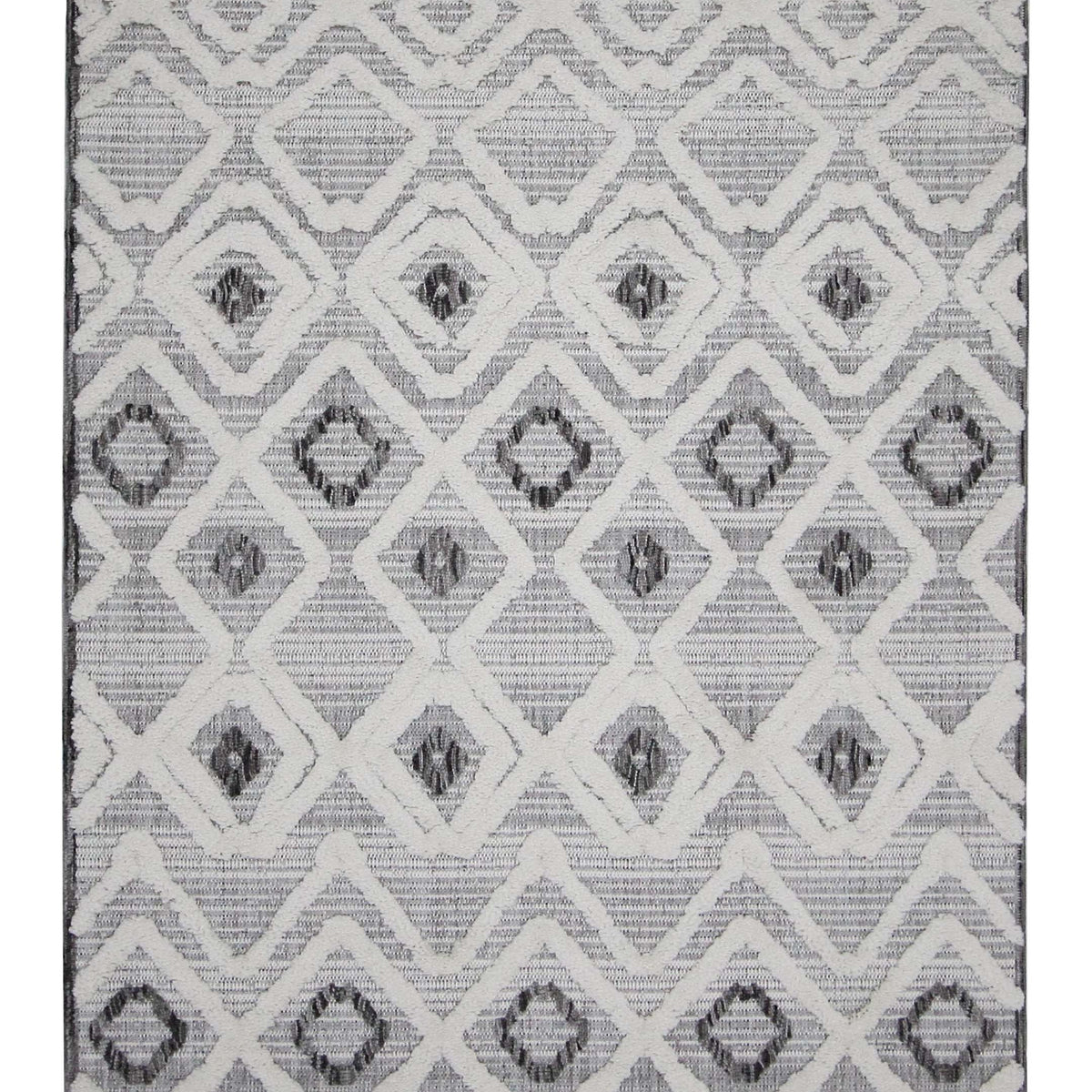 Pacific Aero 70462 Ivory Grey Modern Power Loom Rug