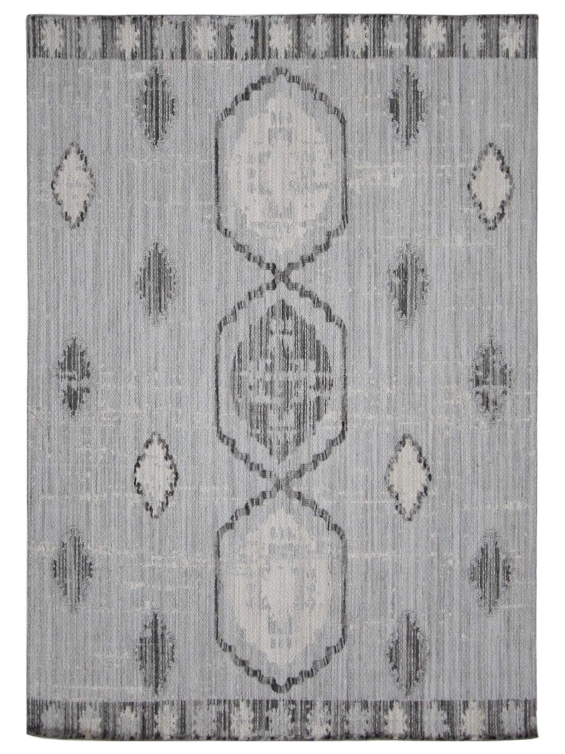 Pacific Aero 70463 Ivory Grey Modern Power Loom Rug