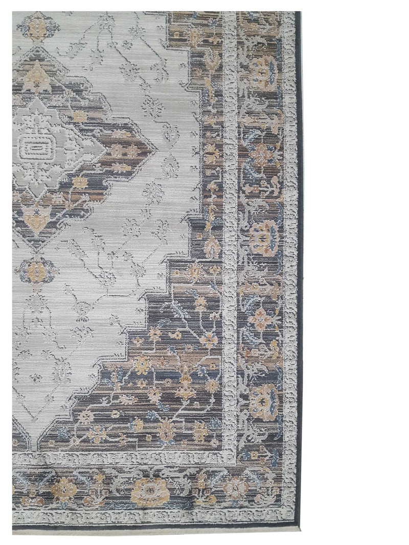 Pacific Cobra 72435 Ivory Grey Transitional Power Loom Rug