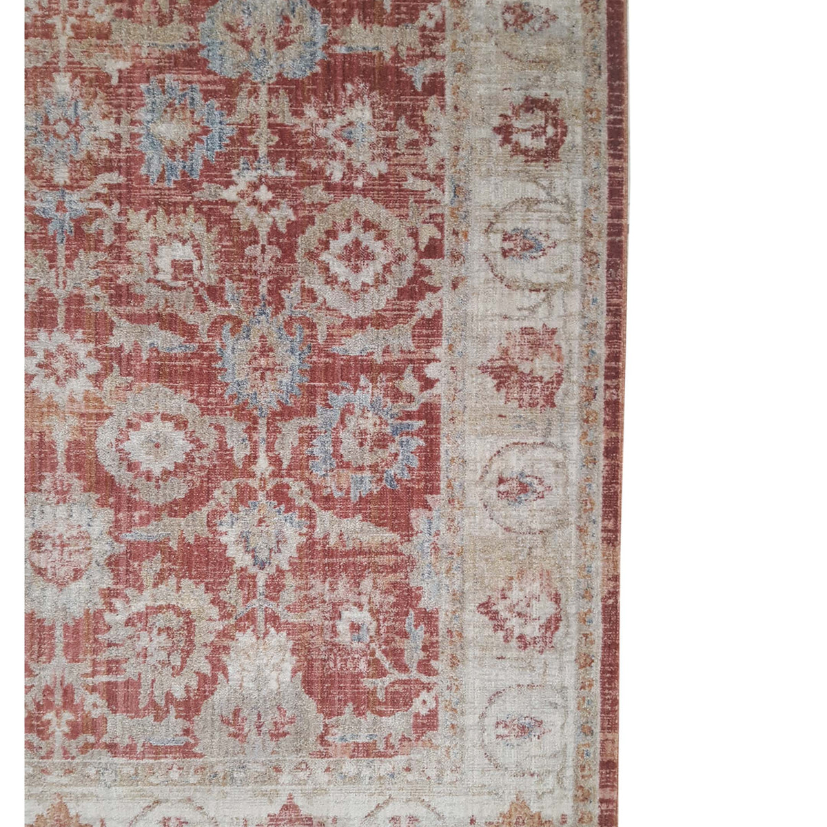 Pacific Cobra 72436 Rust ivory Transitional Power Loom Rug