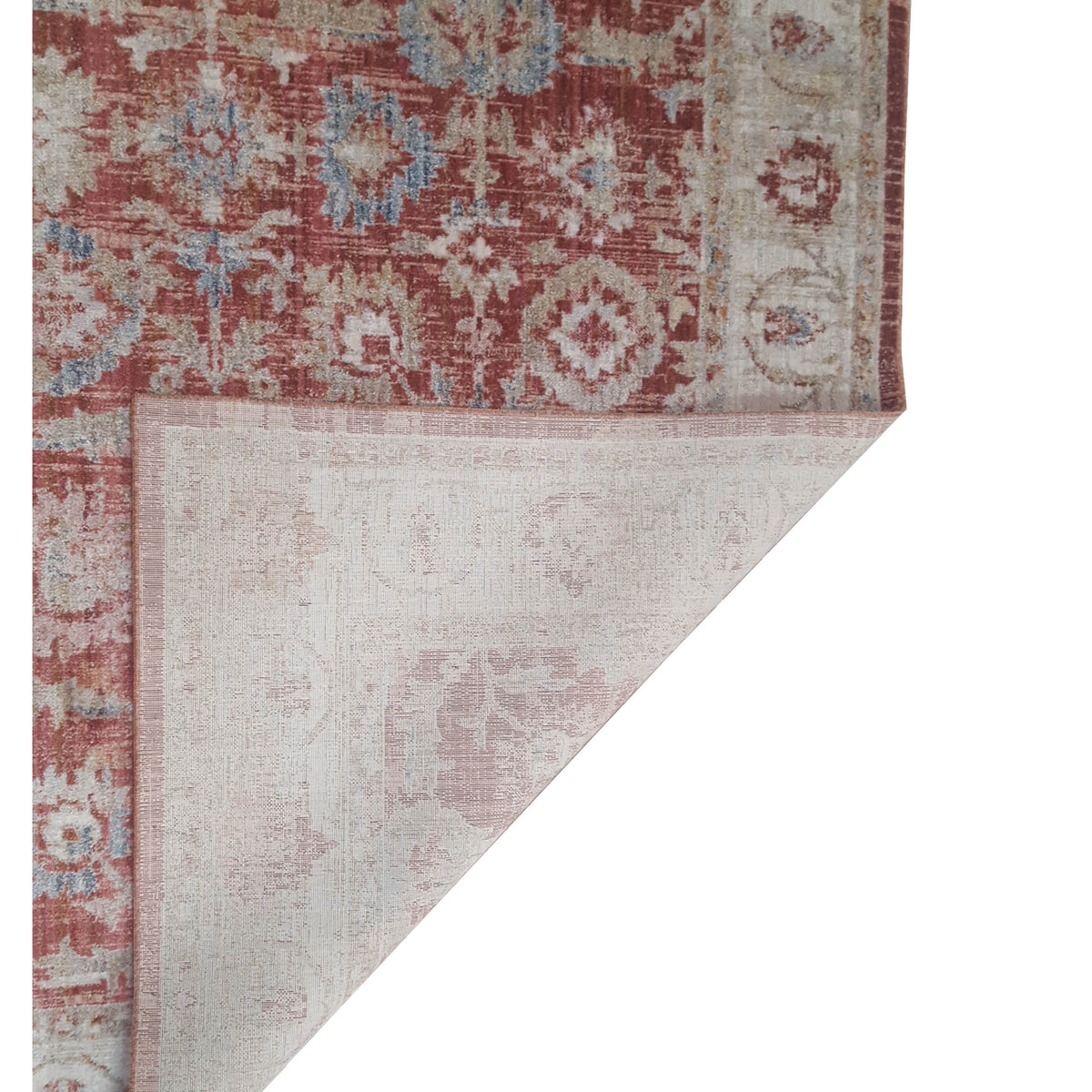 Pacific Cobra 72436 Rust ivory Transitional Power Loom Rug