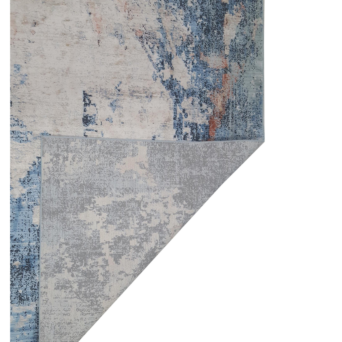 Pacific Cobra 72442 Ivory Blue Transitional Power Loom Rug