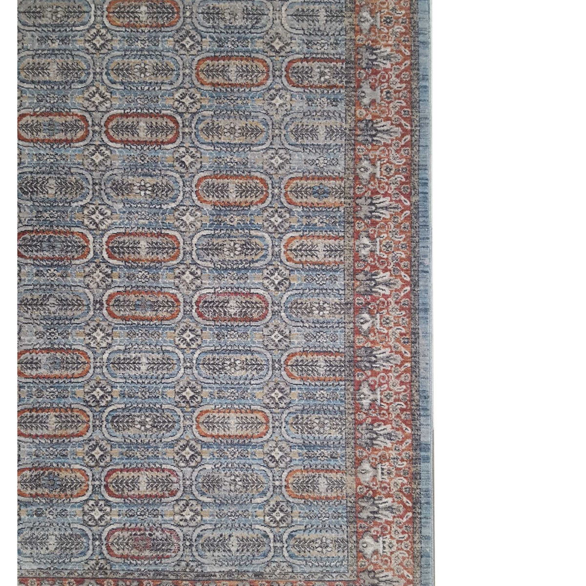 Pacific Cobra 72448 Grey Rose Transitional Power Loom Rug