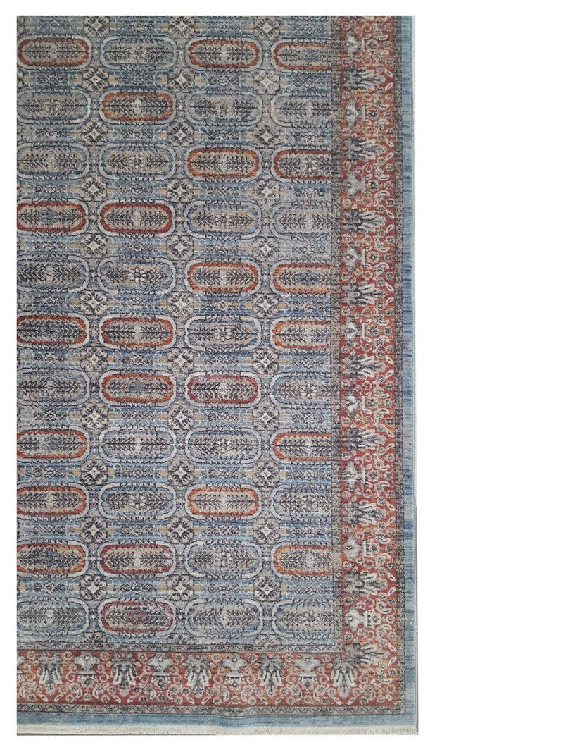 Pacific Cobra 72448 Grey Rose Transitional Power Loom Rug