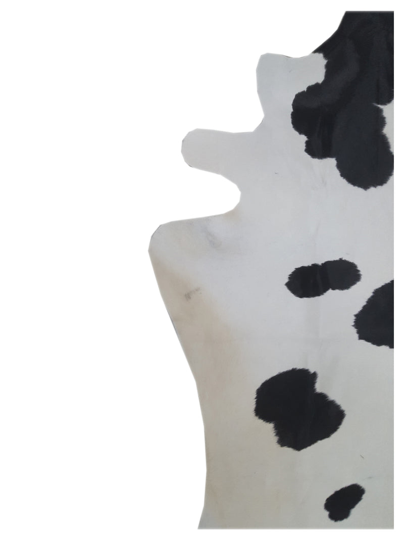 Aura Cowhide 73102 Ivory Black Cowhide Cowhide Rug