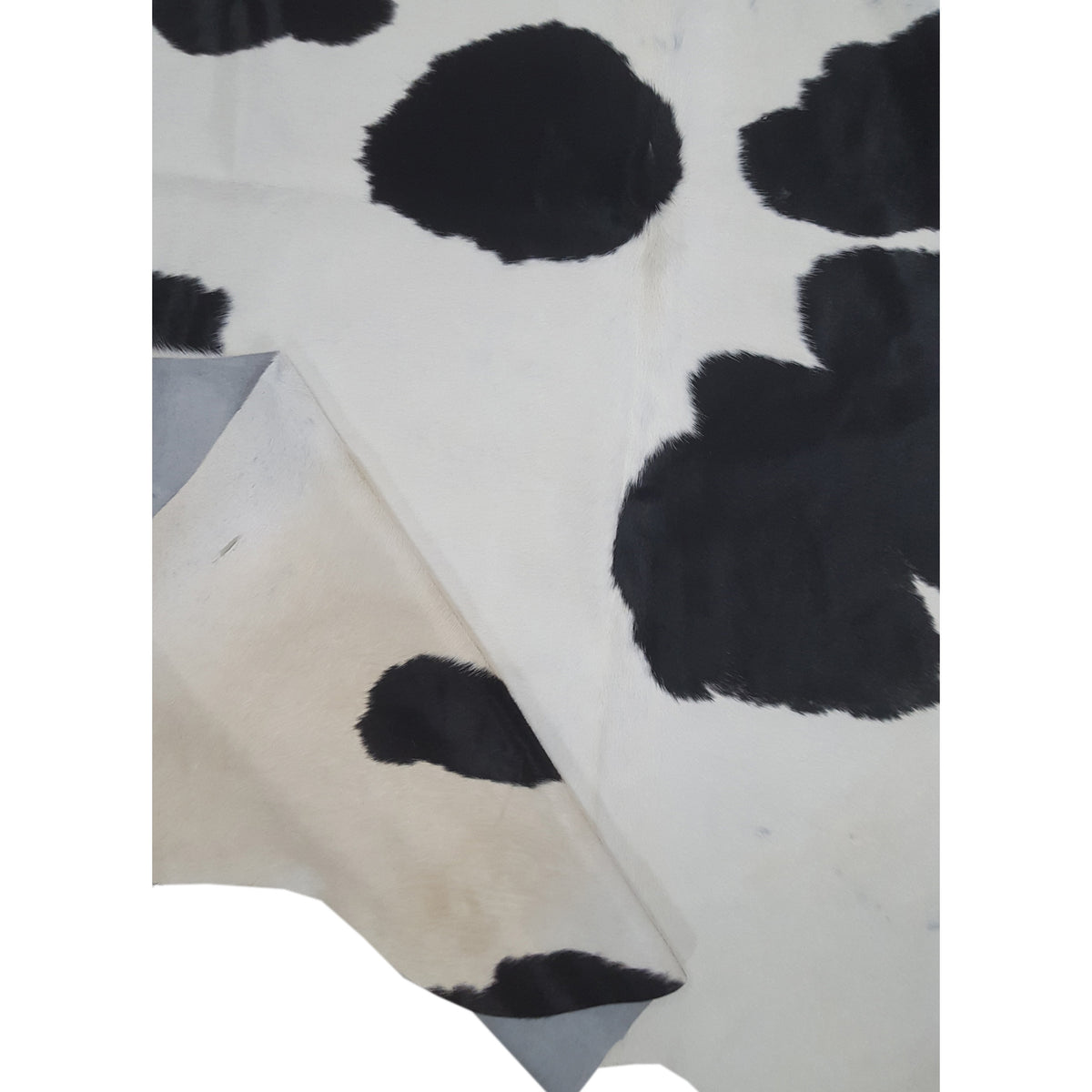 Aura Cowhide 73102 Ivory Black Cowhide Cowhide Rug
