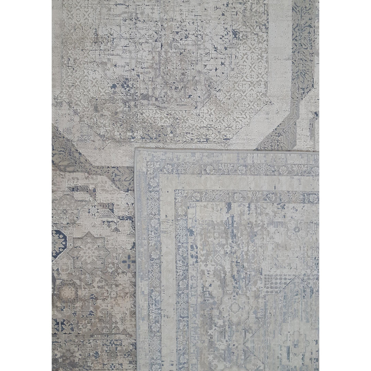 Pacific Ibiza 73180 Beige Blue Modern Power Loom Rug