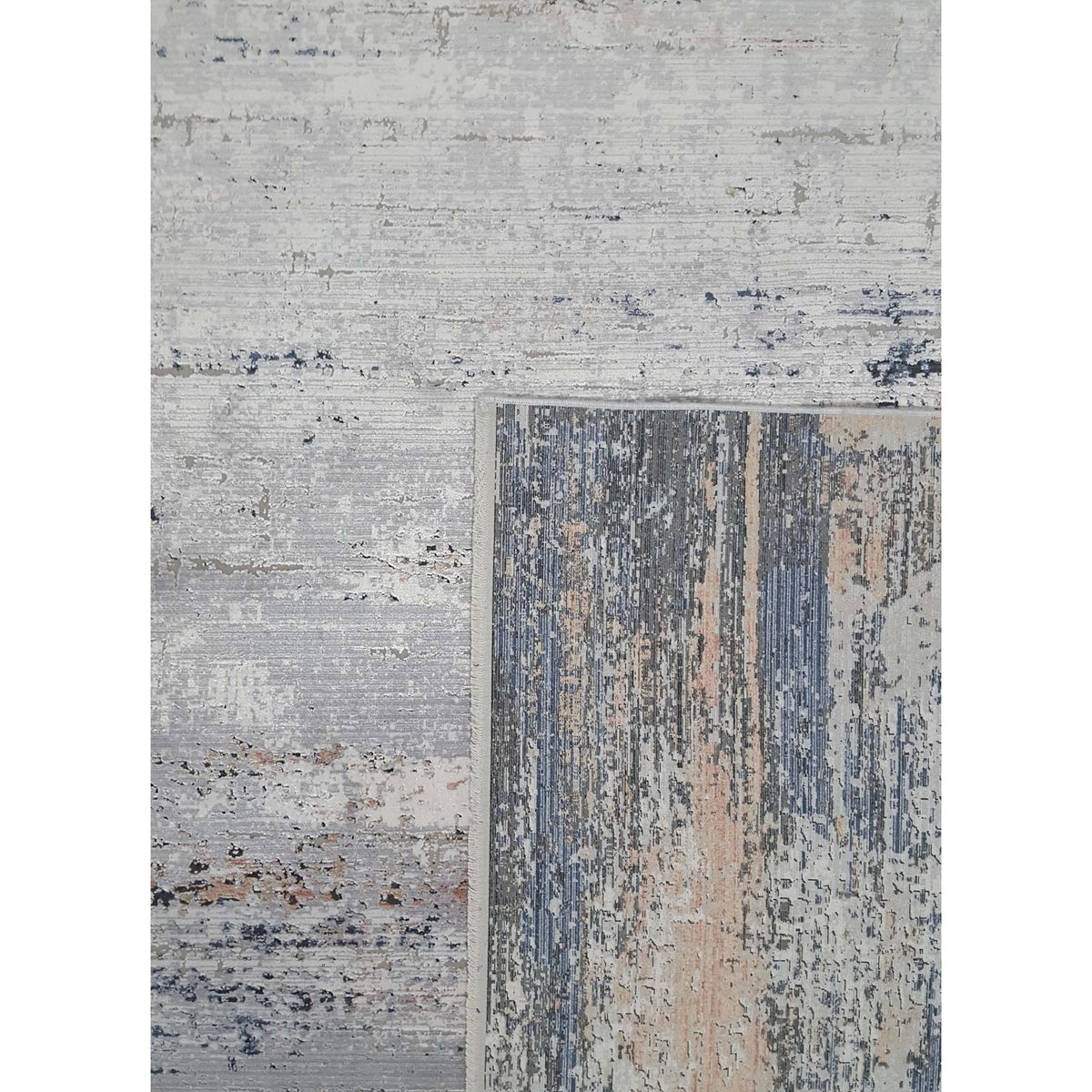 Pacific Ibiza 73182 Grey Blue Modern Power Loom Rug