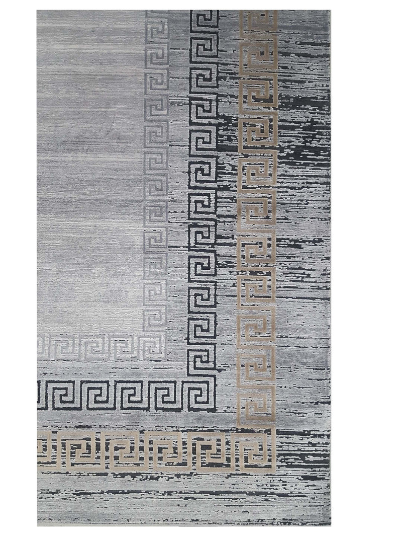 Pacific Ibiza 73184 Black Black Modern Power Loom Rug
