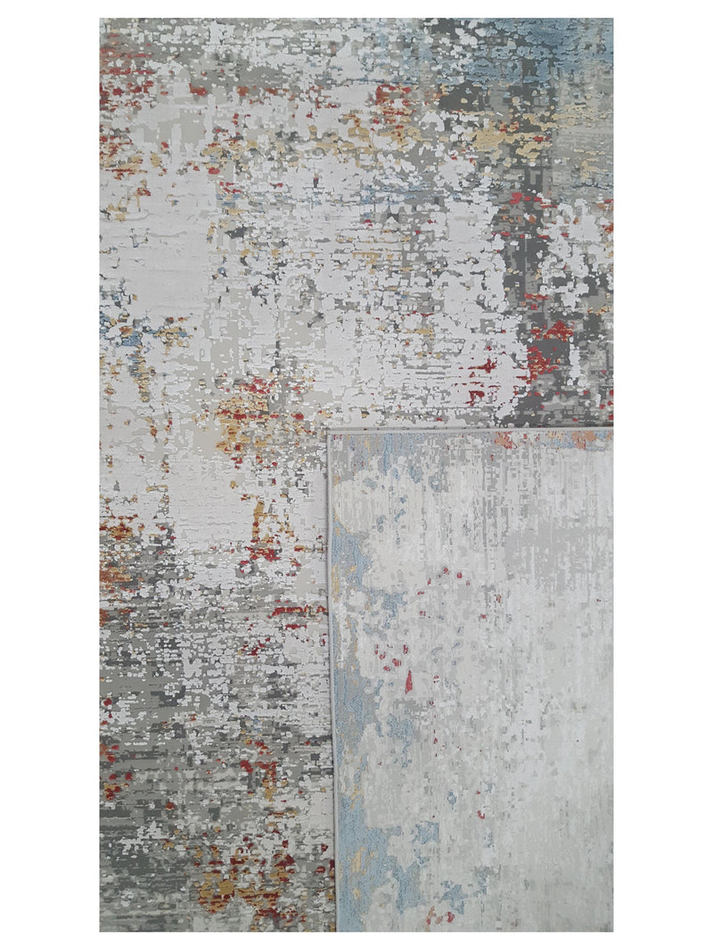 Pacific Ibiza 73186 Grey Multi Modern Power Loom Rug