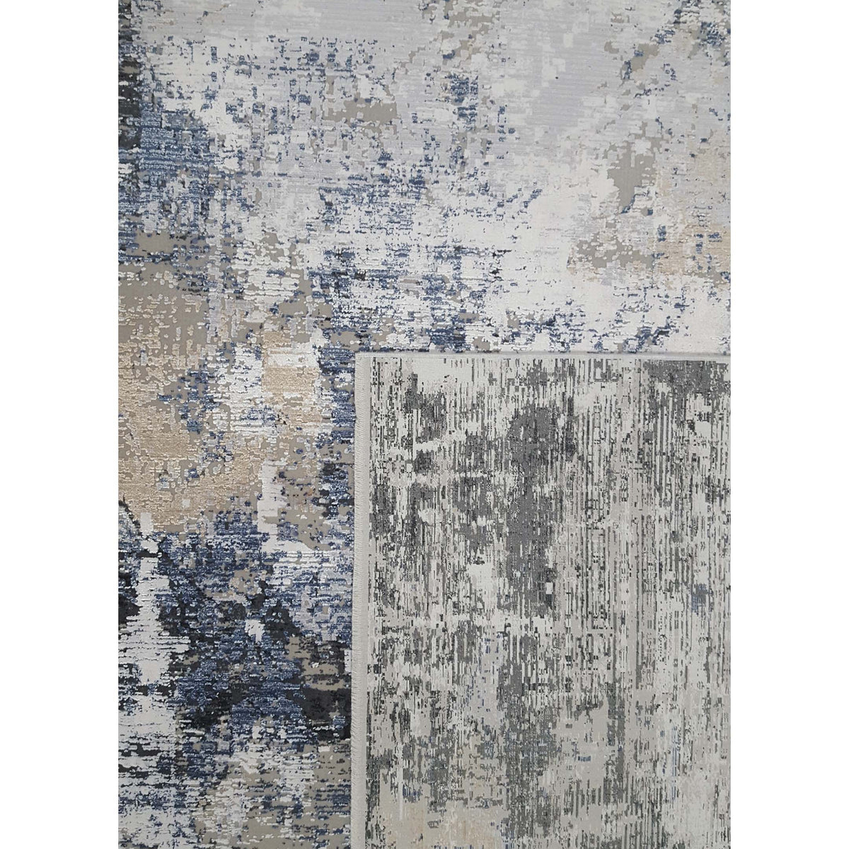 Pacific Ibiza 73188 Cream Grey Modern Power Loom Rug