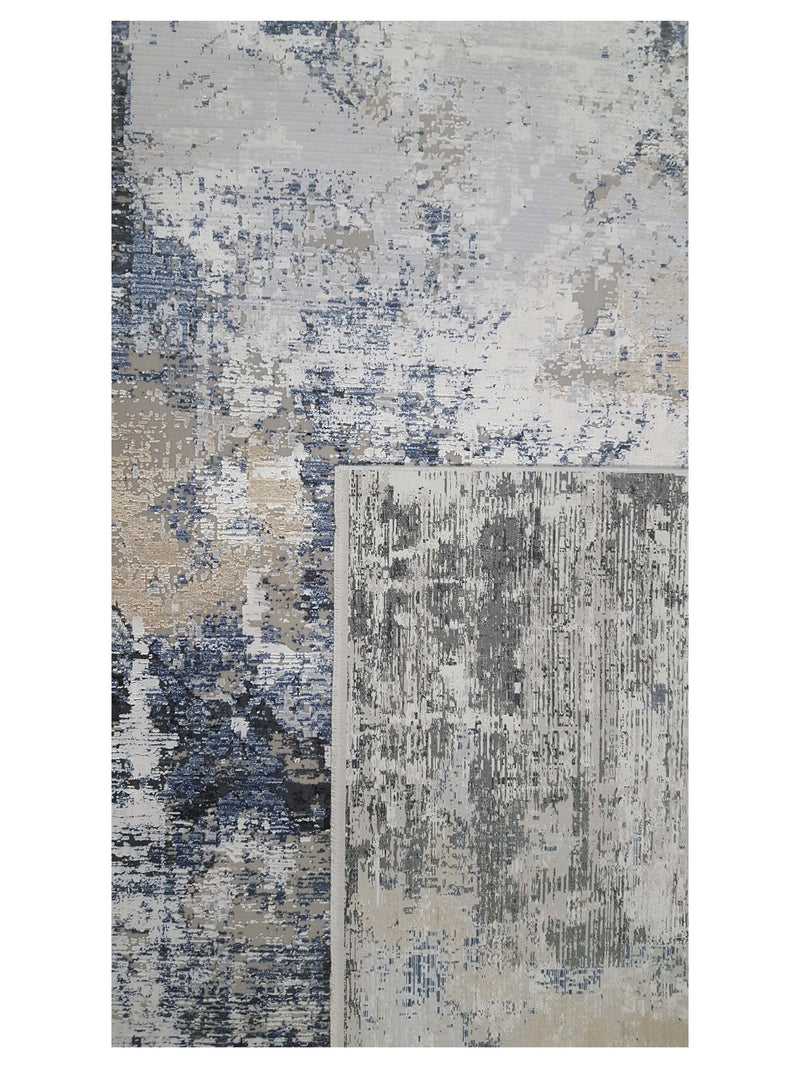 Pacific Ibiza 73188 Cream Grey Modern Power Loom Rug