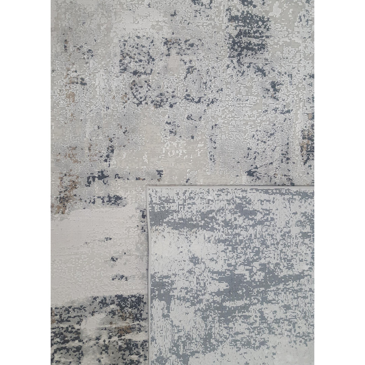 Pacific Ibiza 73205 Ivory Grey Modern Power Loom Rug