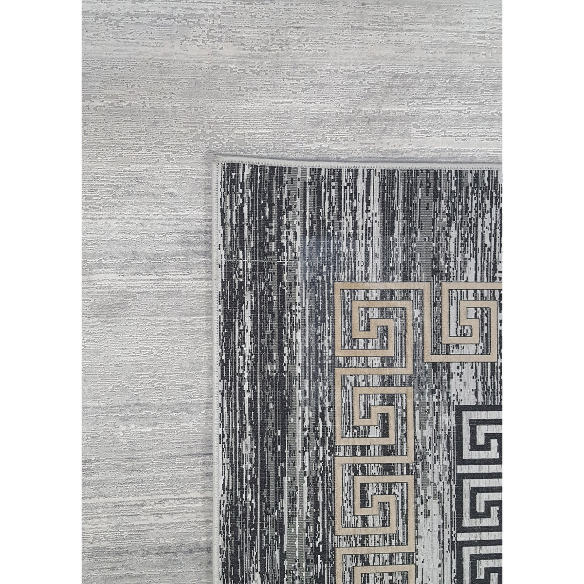 Pacific Ibiza 73223 Grey Black Modern Power Loom Rug