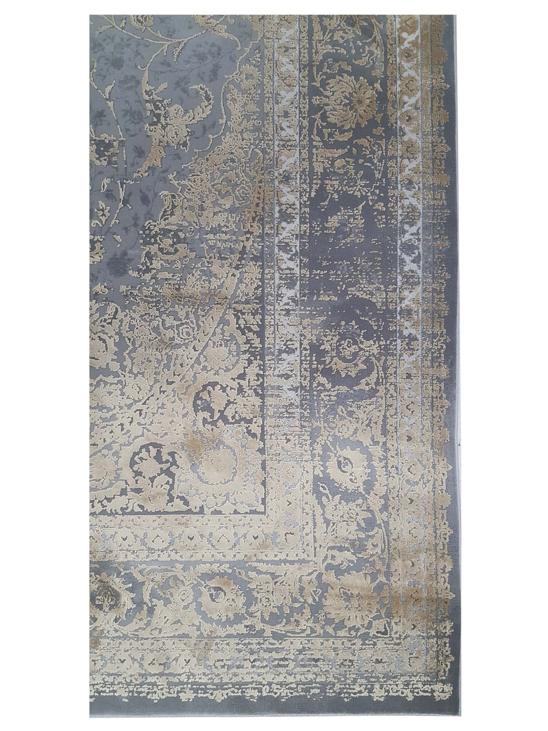 Pacific Ibiza 73250 Grey Gold Modern Power Loom Rug