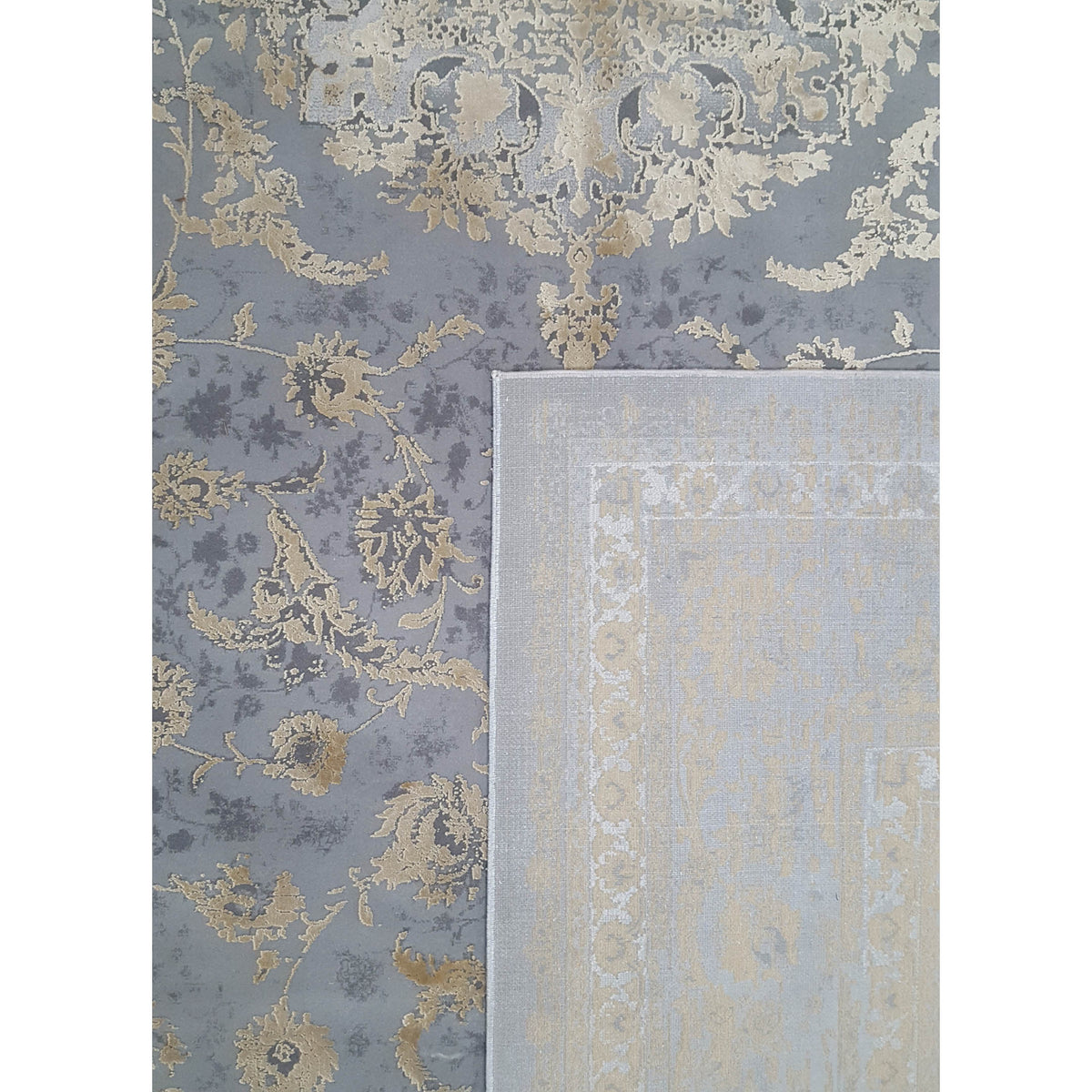 Pacific Ibiza 73250 Grey Gold Modern Power Loom Rug