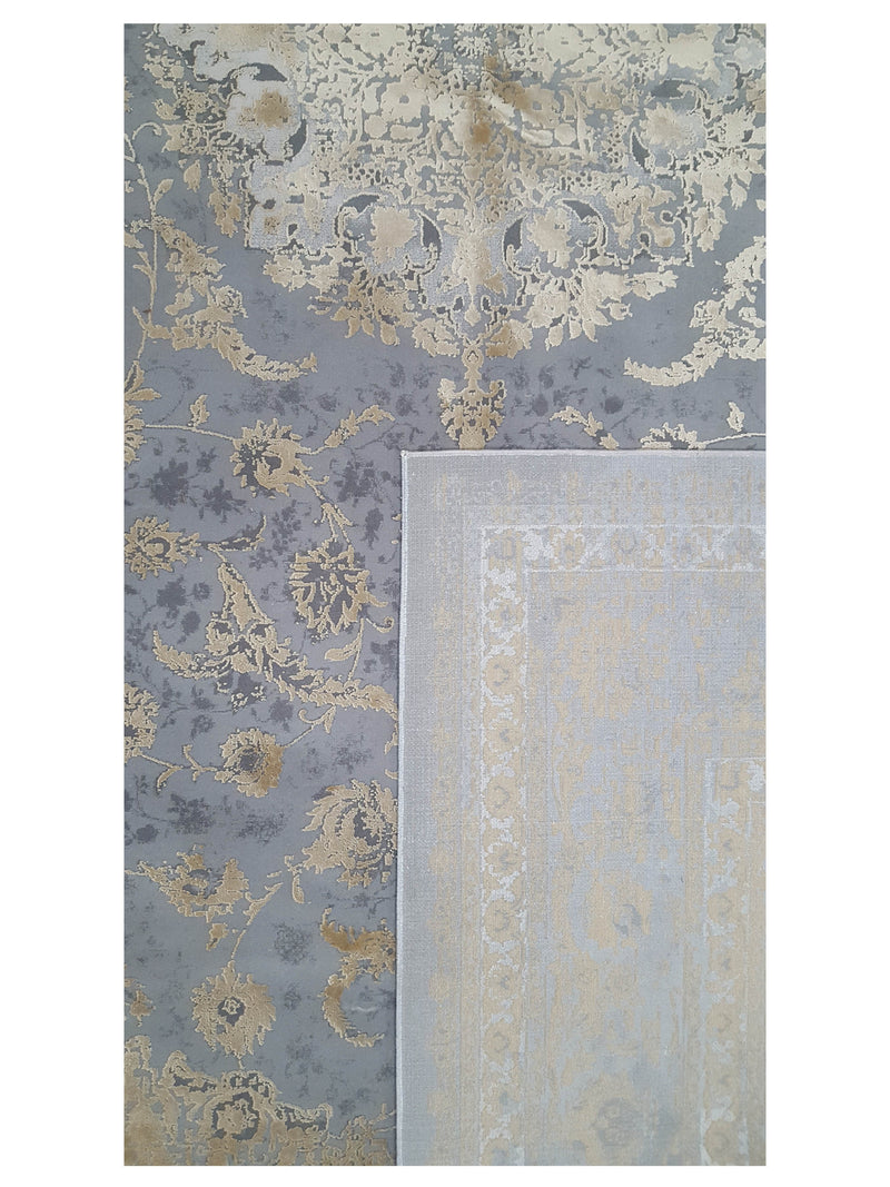 Pacific Ibiza 73250 Grey Gold Modern Power Loom Rug