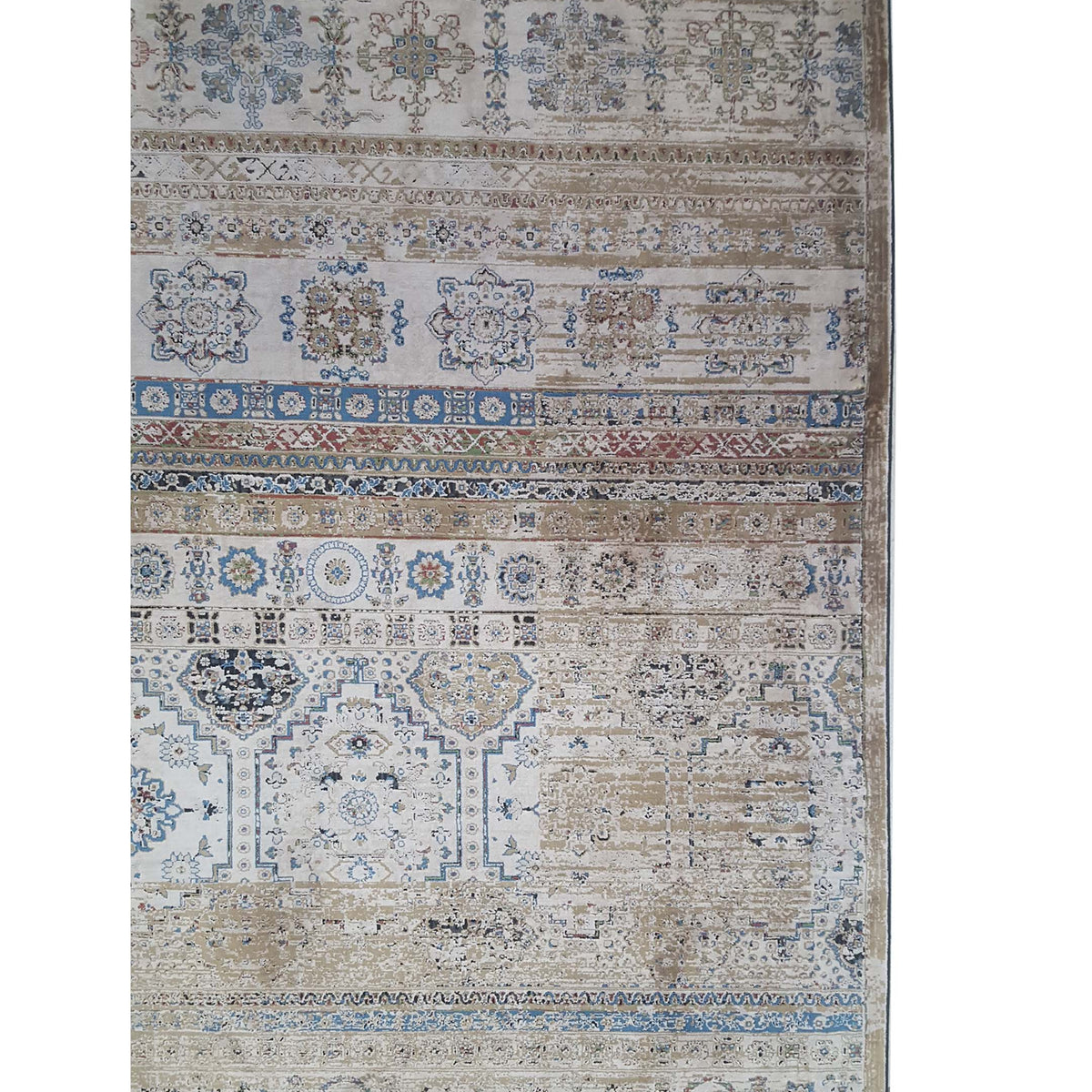 Pacific Ibiza 73253 Gold Multi Modern Power Loom Rug