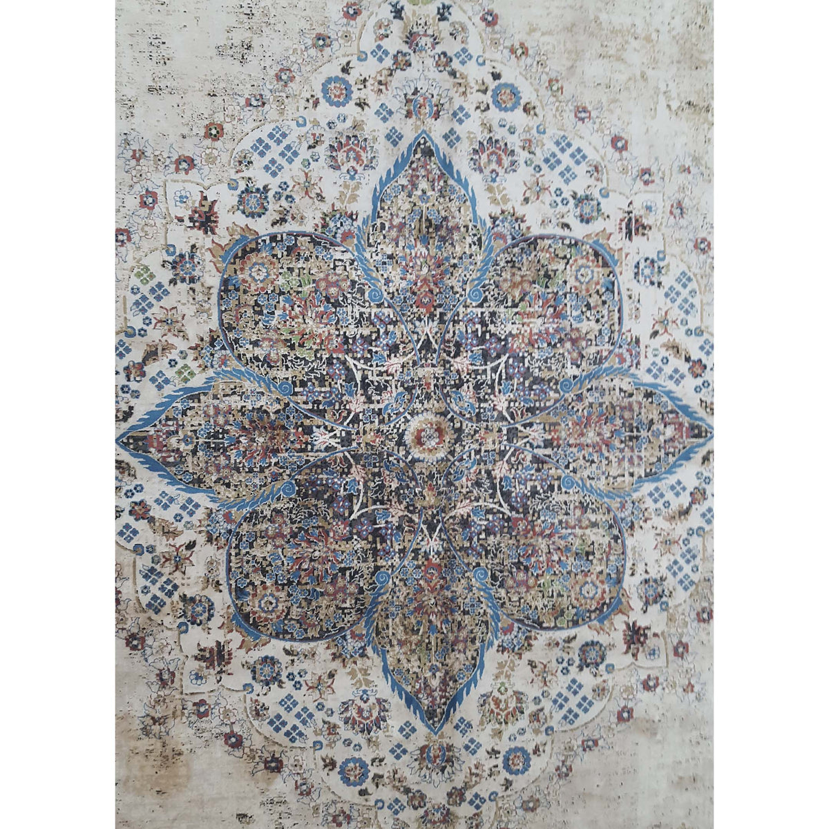 Pacific Ibiza 73254 Beige Multi Modern Power Loom Rug